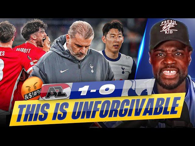 UNFORGIVEABLE PERFORMANCE  AZ Alkmaar vs Tottenham 1-0 EUROPA LEAGUE | EXPRESSIONS REACTS