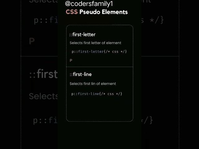 Css pseudo elements #css #pseudo #elements