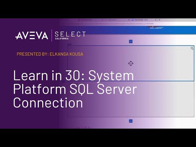 Learn in 30: System Platform SQL Server Connection