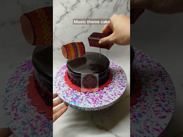 Music theme cake #cake #chocolatecake #shorts #shortsfeed #viral