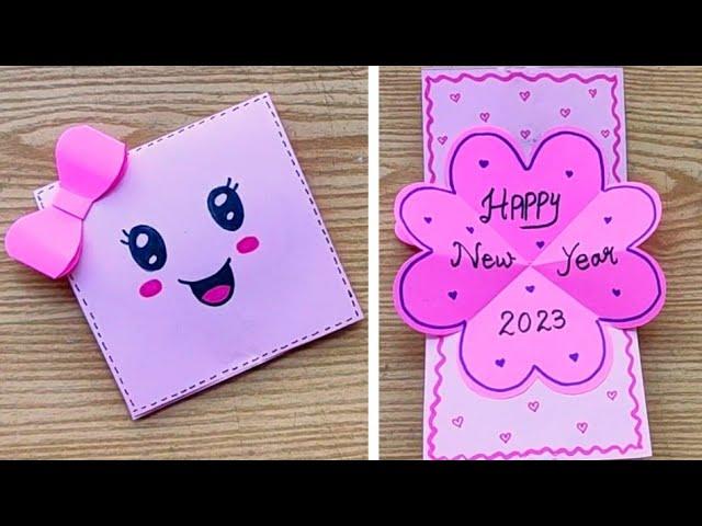 DIY - Happy New Year Greetings Card 2023 | Handmade New Year Card