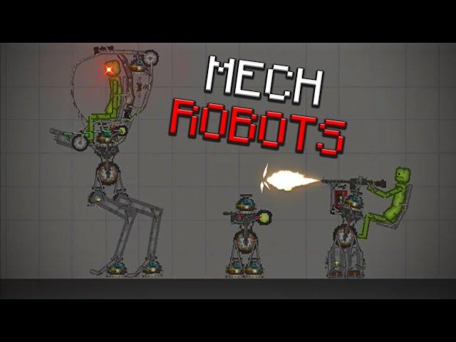 Melon Mech Robots In Melon Sandbox! +TUTORIAL