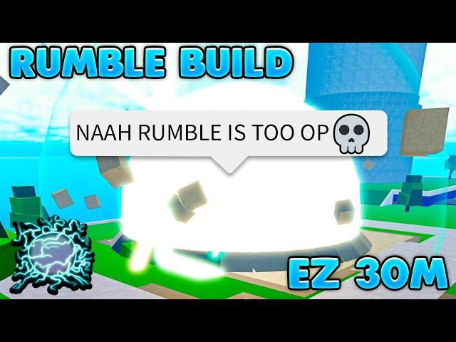 This RUMBLE COMBO Gets You 30M EASY... | Blox Fruits Bounty Hunting