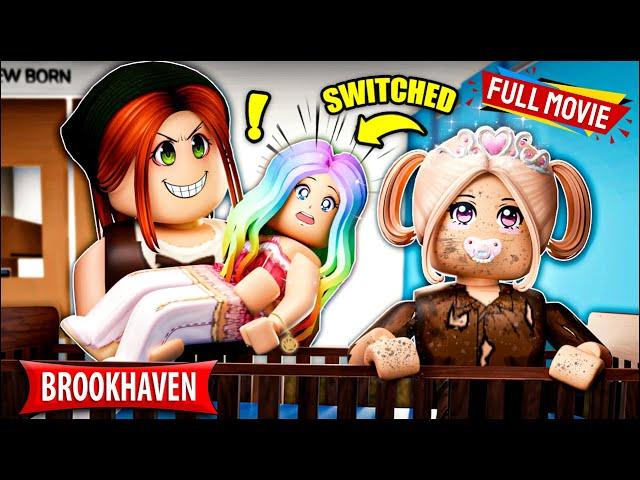 The Princess Switched At Birth With A Poor Baby, FULL MOVIE | brookhaven rp animation