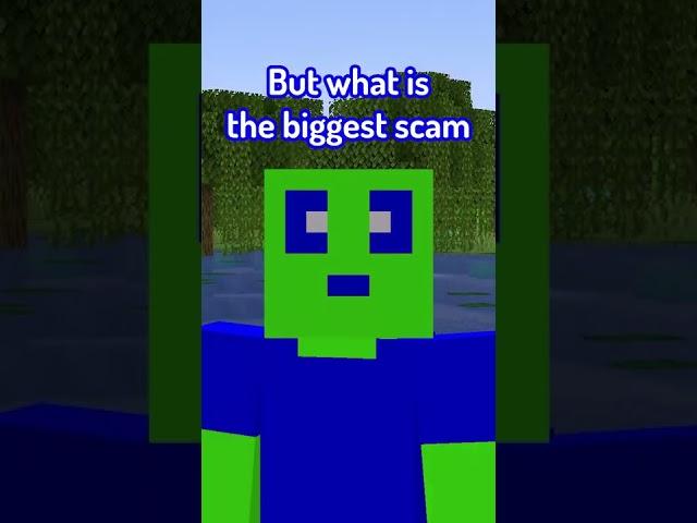 the biggest scam in minecraft history... #shorts