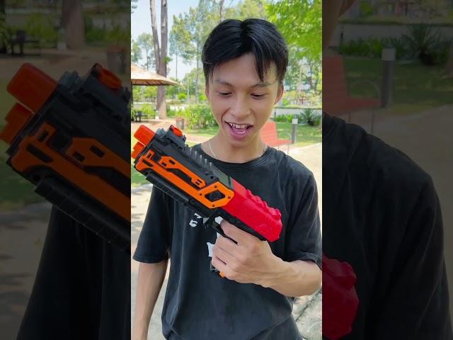 SH - Cuộc Thi đọ súng to và nhỏ, loại nào xịn sò nhất || Small & Big Nerf Gun #shorts