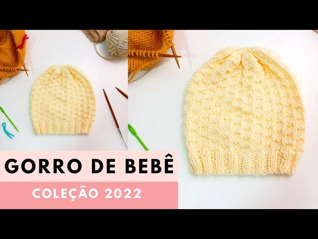 HOW TO KNIT A BABY HAT - 0-3 months. Easy knit free pattern. English Subtitles Available