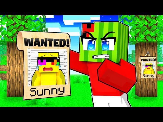 SUNNY is a WANTED Criminal in Minecraft!