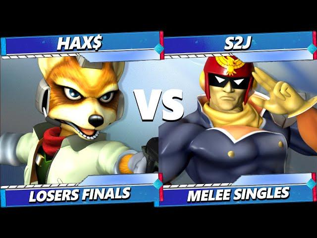 S Factor 11 LOSERS FINALS - Hax$ (Fox) Vs. S2J (Captain Falcon) Smash Melee - SSBM