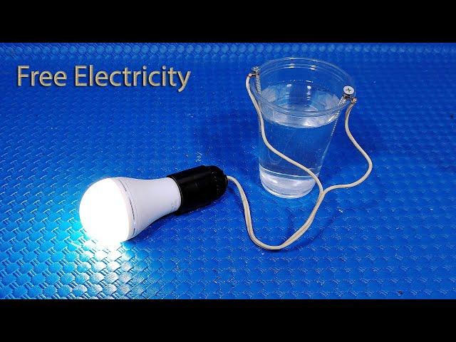 How to generate free electricity from water 100% Real (Free Energy) | Simple Tips