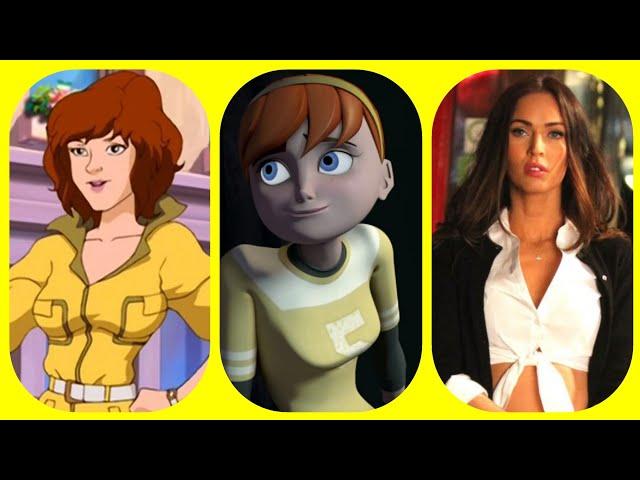 Evolution: "April O'Neil" in Cartoons and Movies (TMNT)
