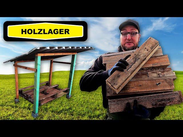 Ich BAUE ein HOLZLAGER #22 | Garten 9