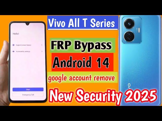 All Vivo Android 14 Frp Bypass New Method  | Vivo T1 5g Frp Bypass | Vivo T Series google account