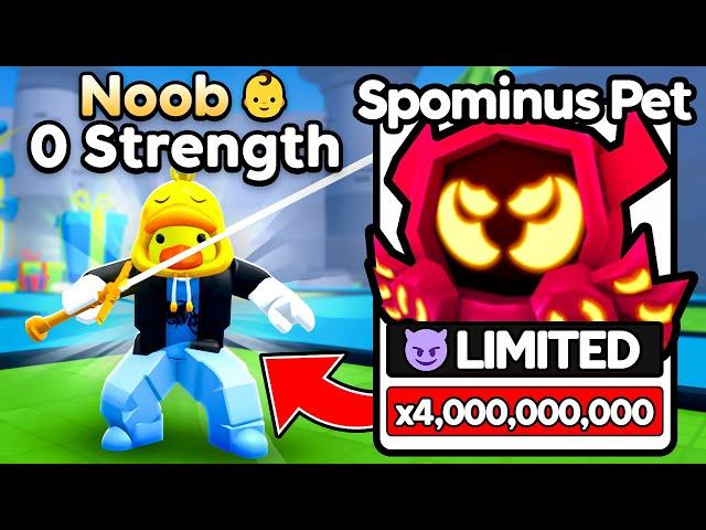 Starting Over as NOOB with NEW STRONGEST PET in Pull a Sword! (Roblox)