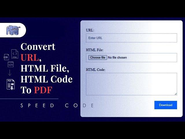 Convert Url, HTML File and HTML Code to PDF in PHP with pdfcrowd.