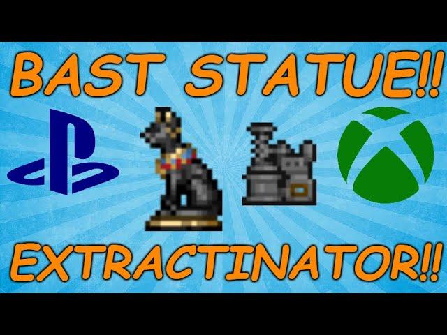 How To Find The Bast Statue And Extractinator Terraria PS4/PS5/XBox 1.4.3.2