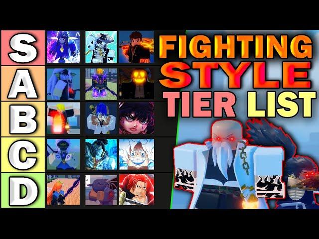 [GPO]  NEW and COMPLETE Update 10 Fighting Style TIER LIST