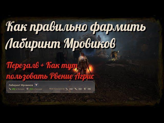 Black Desert / BD: Как правильно фармить спот Лабиринт Мровиков (Перезалив - Рвение агриса)