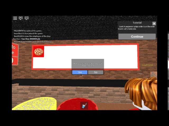 first playing robloxWorkatPizzaPlace its fun