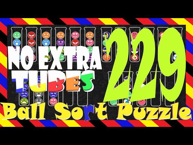 Ball Sort Puzzle Level  229No Extra TubesGame Walkthrough