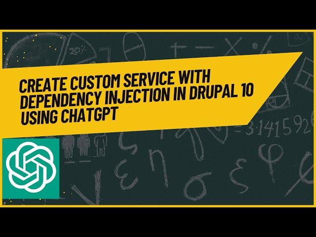 Create custom service with dependency injection in Drupal 10 using ChatGPT