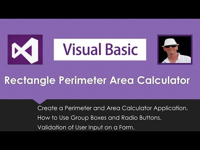 Visual Basic Rectangle Area and Perimeter VB Net Program Tutorial