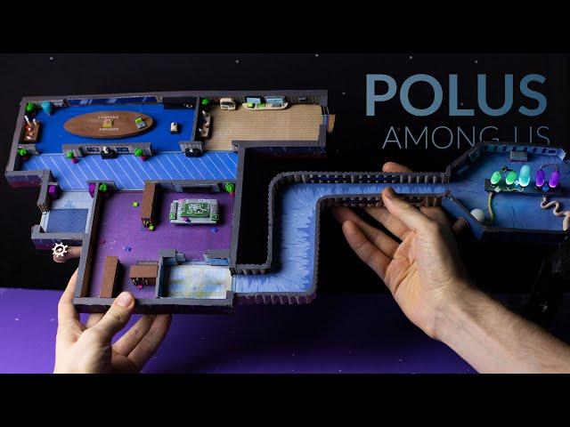 Building POLUS (Among Us) with cardboard & clay – Part 1