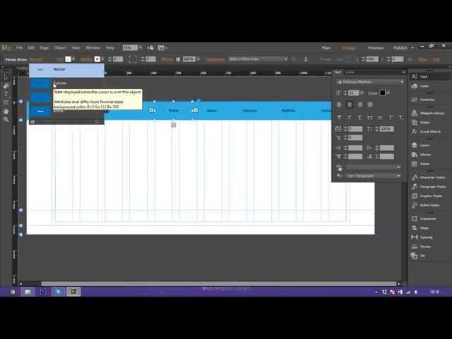 How To Create A Header and Menu with Adobe Muse CC