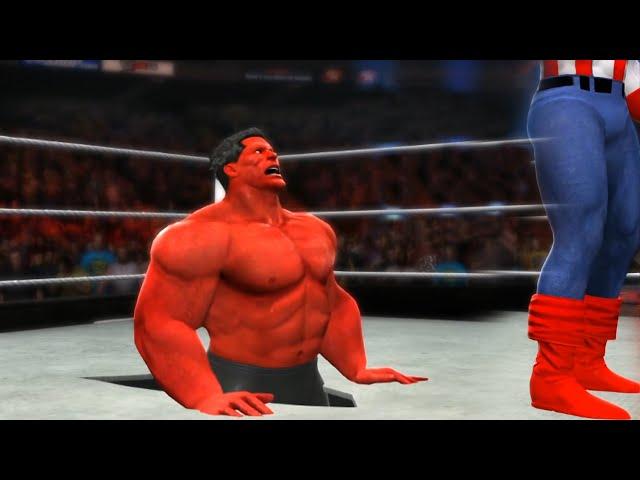 CAPTAIN AMERICA VS RED HULK - HELL IN A CELL MATCH