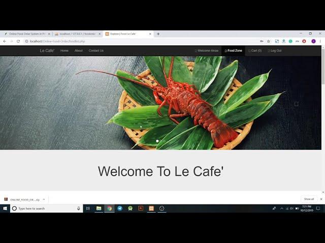 Online Food Order System In PHP and MySQL With Source Code | Source Code & Projects