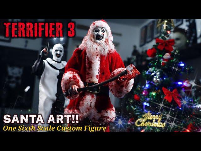 TERRIFIER 3 SANTA ART THE CLOWN CUSTOM 1/6 SCALE FIGURE.