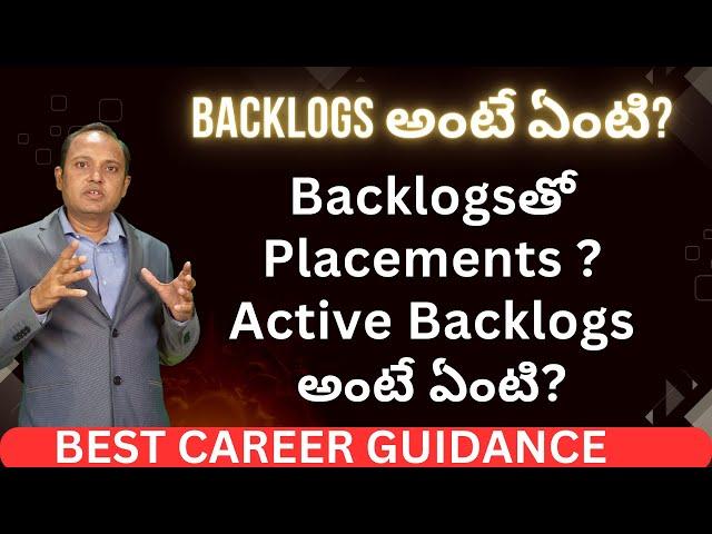 B.Tech Backlogs | Placements linked with Backlogs | Drop Outs