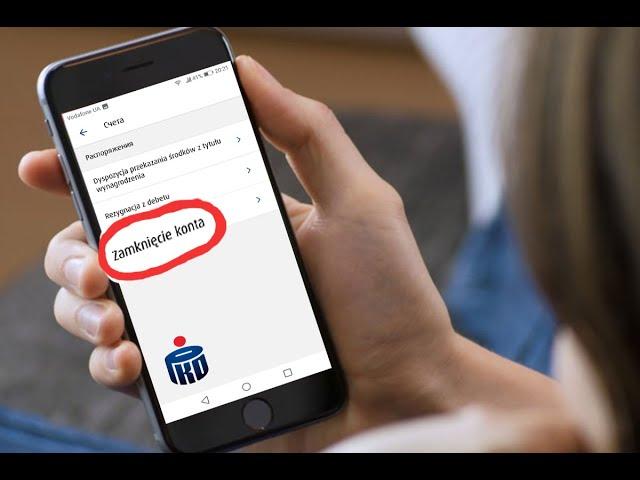Закрыть счет PKO bank Polski через приложение
