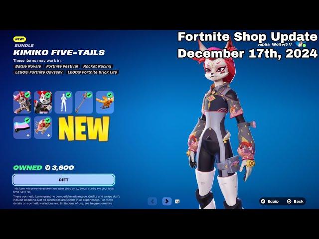 Fortnite: Item Shop Review [December 17th, 2024] (Fortnite Chapter 6) New Kimeko's Locker Bundle!