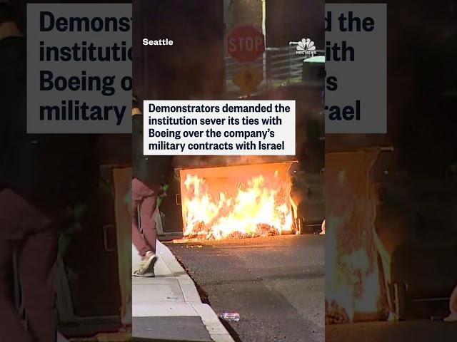 Pro-Palestinian protestors occupied a University of Washington building
