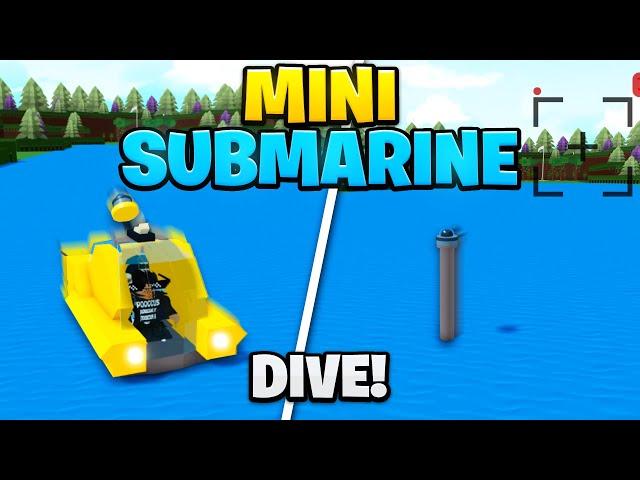 *NEW* MINI SUBMARINE TUTORIAL!! | Build a Boat for Treasure