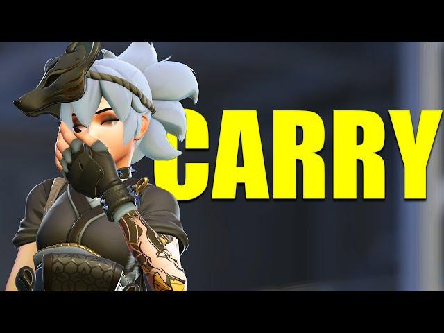 Top 0.01% Kiriko Carrying the Team (Top 500 Overwatch)