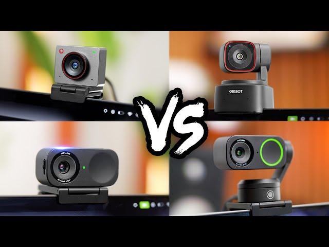 Best 4k Webcam Showdown  OBSBOT Meet 2 4K / Tiny 2 Lite vs Insta360 Link 2C / Link 2