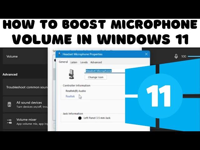 How to Boost Microphone Volume in Windows 11!