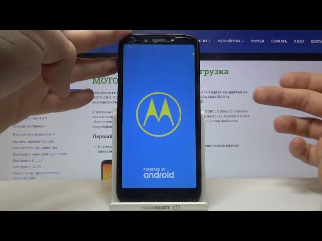 Обход пароля и блокировки экрана на Motorola Moto E5