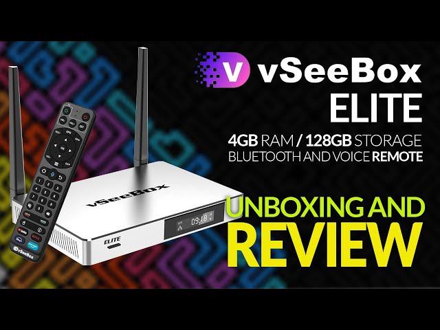 Unboxing and Review: VSeeBox Elite Android Box - 4GB RAM, 128GB Storage, and Voice Bluetooth Remote!