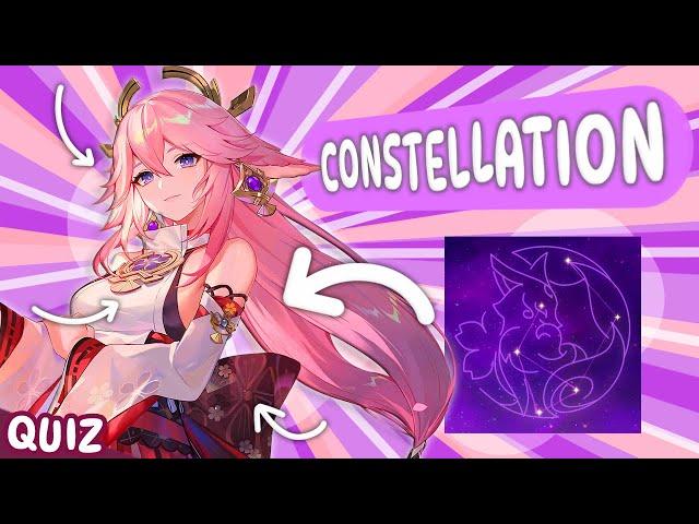 [QUIZ] GUESS GENSHIN IMPACT CHARACTERS BY CONSTELLATIONS // HARD MEDIUM EASY