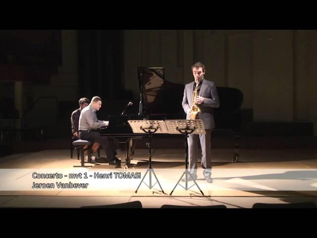 Jeroen Vanbever - Concerto for Alto Saxophone and Orchestra Mvt. I - H. Tomasi