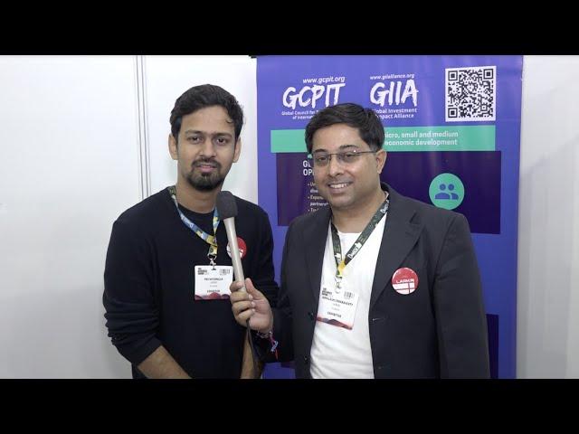 Pritam Dhalla and Abhilash Chakraverty, Founders LarkAI Healthcare at The Business Show Singapore