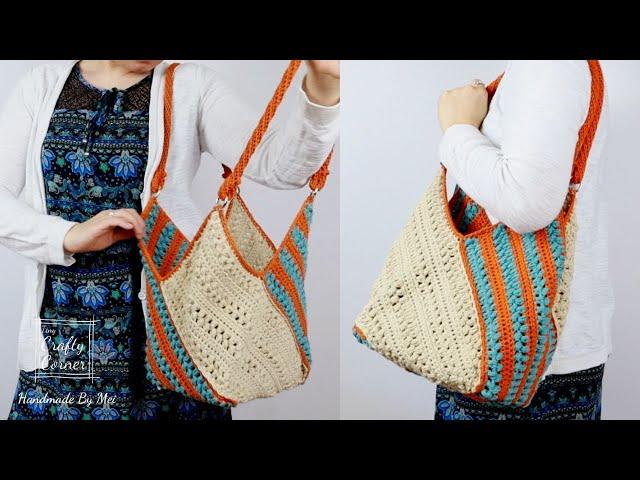 Make A Bag In The Simplest Way, Crochet Bag Tutorial