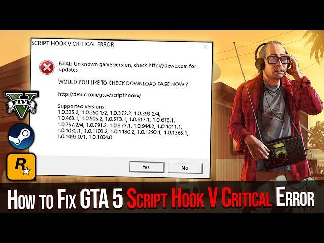 How to Fix GTA 5 Script Hook V Critical Error – Fast & Easy Solution