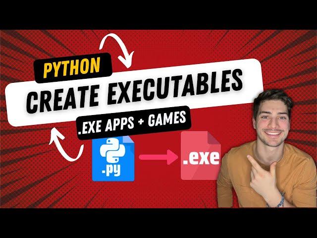 How to Create .exe Executable Files from Python Apps and Games using the PyInstaller Module!