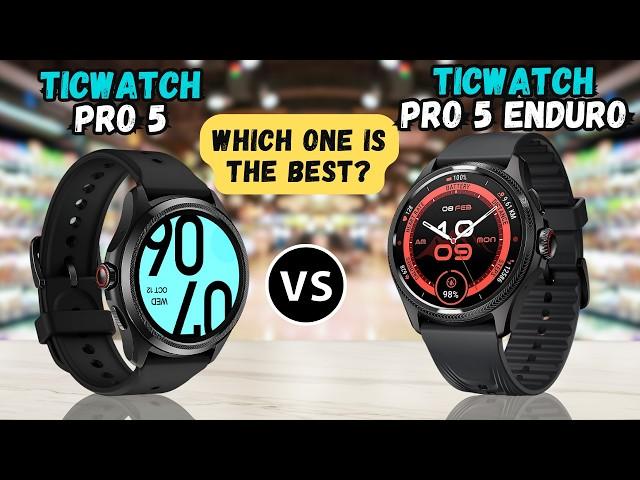 TicWatch Pro 5 vs TicWatch Pro 5 Enduro  | Full comparison 