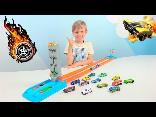 ЧЕМПИОН ГОНОК Hot Wheels - Какая машинка станет чемпионом? Hot Wheels Dragstrip Champion Playset