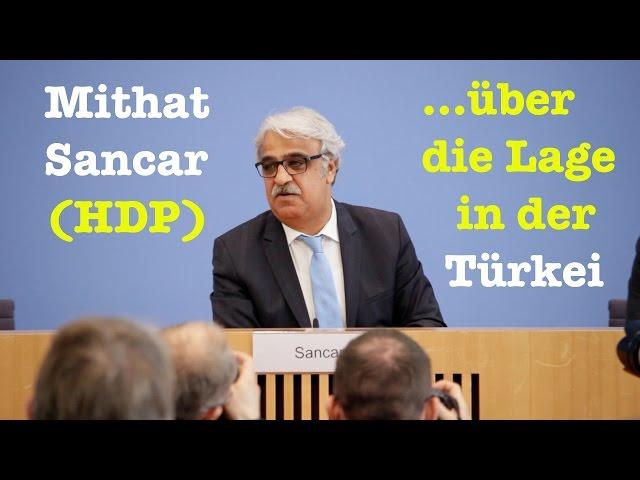 Mithat Sancar (HDP) über die Lage & das Verfassungsreferendum in der Türkei - BPK vom 16. März 2017